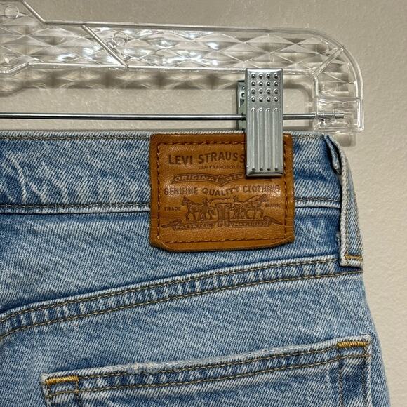 Levi’s Premium Wedgie Jeans Light Wash Raw Hem - Size 25 - Picture 4 of 7